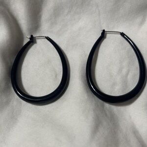 Chic Black Teardrop Earrings